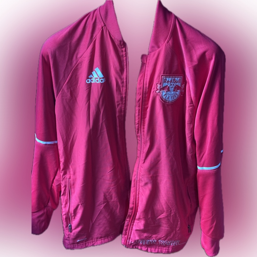 Adidas Red Bull New York Red Jacket Large